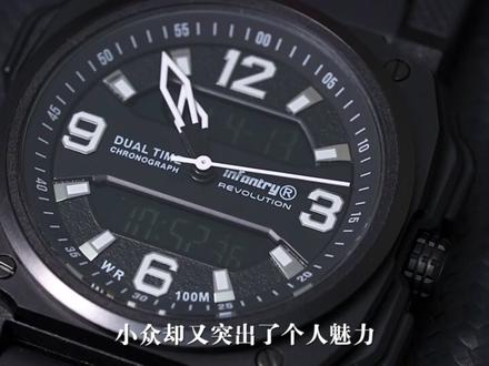男生无法拒绝这块硬核双机芯腕表,彰显硬汉本色,这一块就够了#鹰轰黑武士#男士腕表#男表#送男朋友礼物