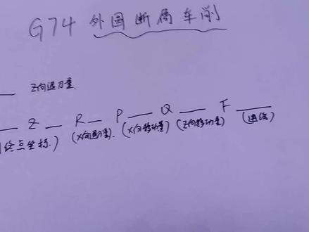 G74车外圆自动断屑,不缠销,编程实例讲解车削原理