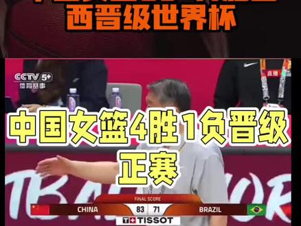 中国女篮83-71胜巴西晋级世界杯 #女篮#世界杯#中国队