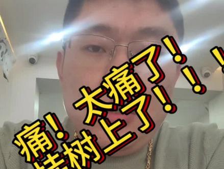 太惨了,全挂树上了#黄金