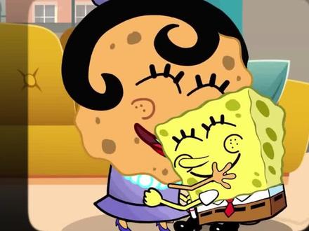 小海绵的妈妈是个伟大的母亲~ #海绵宝宝 #动漫 #动画片