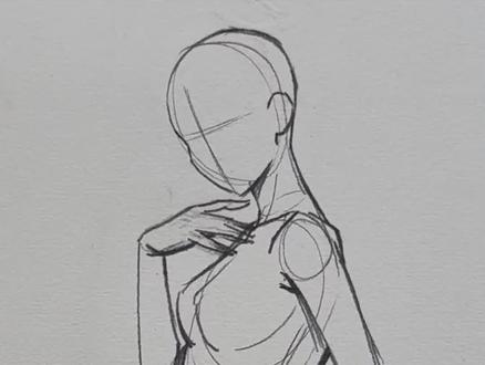 女体侧面很简单!#人体 #人体结构 #美术生 #绘画教程 #手绘