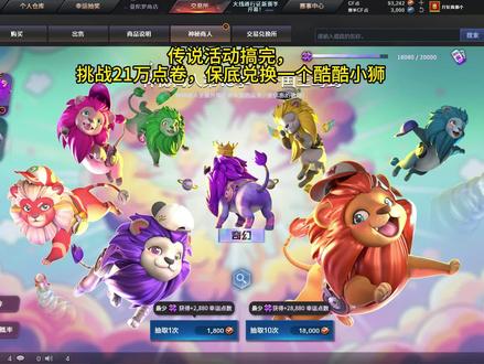 保底兑换酷酷小狮要多少#CF#CF交易所