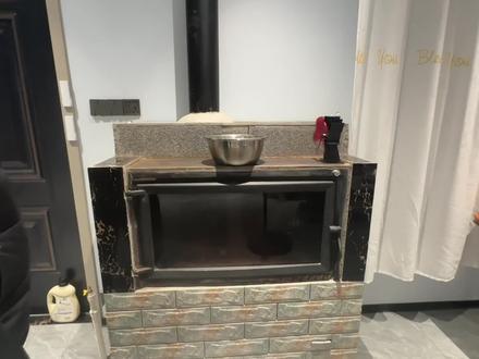 壁炉玻璃老是熏黑,改造一下 #真火壁炉 #壁炉 #壁炉设计