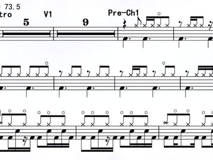 10-君にもらったもの (你的赠予)-Poppin'Party#一起学打鼓 #动态曲谱 #架子鼓 #练鼓日常 #打击乐