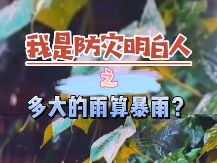 你们知道多大的雨算暴雨吗?#暴雨来袭 #贵州地质灾害 #极端天气