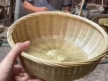 竹编馒头筐 水果篮收纳篮22-25-27CM