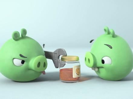 游戏宣传片:愤怒的小鸟-小猪故事_果酱罐