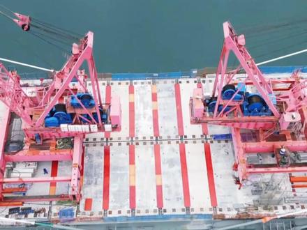 刷新世界桥梁跨度记录,26年2月4日大溪河大桥顺利合拢#航拍最美家乡 #基建狂魔