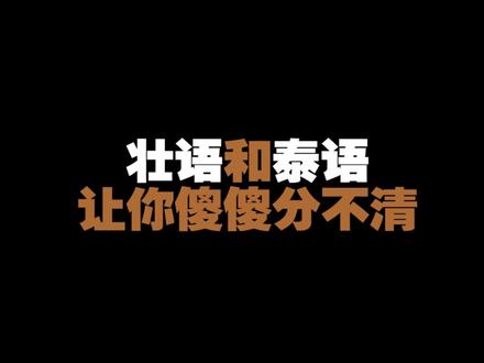 广西壮族人学泰语有绝对的优势!#创作灵感#广西冷知识 #壮语#泰语#广西话#民族语言#布依语