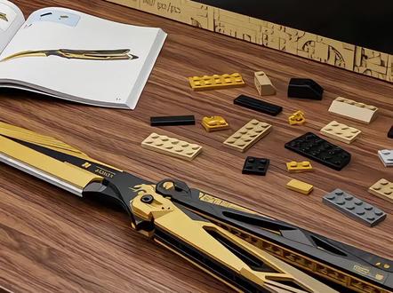 乐高积木版三角洲行动蝴蝶刀拼装完成#三角洲行动 #三角洲s8蝶变时刻新赛季 #新春来三角洲接红