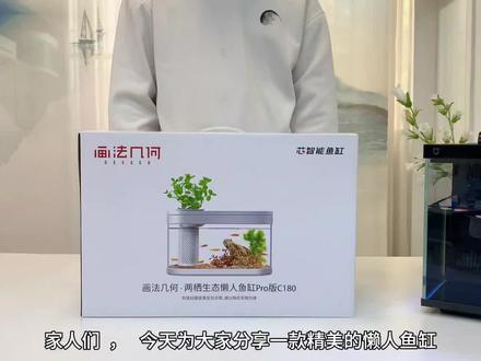 就它?养鱼同时能养花? #开箱 #鱼缸 #礼物