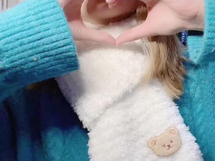 围巾编织全过程~绒绒线围巾编织教程~一针一线都是我的温柔呀~#手工 #绒绒线 #围巾编织