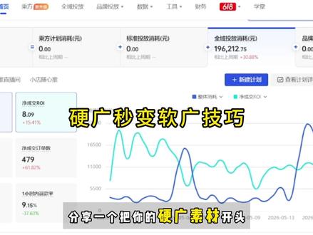 如何把千川素材硬广开头变成软广 如何把千川素材硬广开头变成软广#千川代投代运营