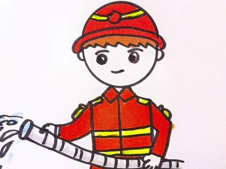 消防员简笔画#一学就会系列 #儿童简笔画 #简笔画 #消防员 #消防安全人人有责 @抖音小助手 @DOU+小助手