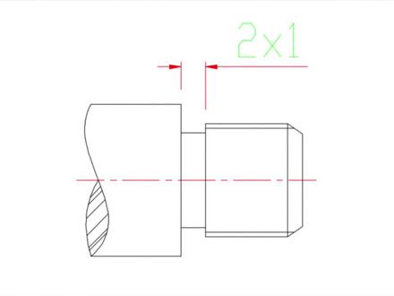 ⚙️退刀槽2×1什么意思?🤔零件加工关键一步!📏标注含义轻松懂~#机械设计