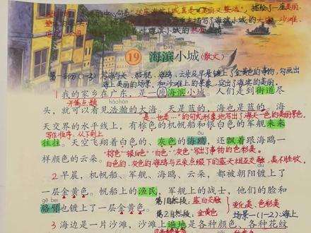 #三年级上册语文 三年级上册语文《海滨小城》考点精讲