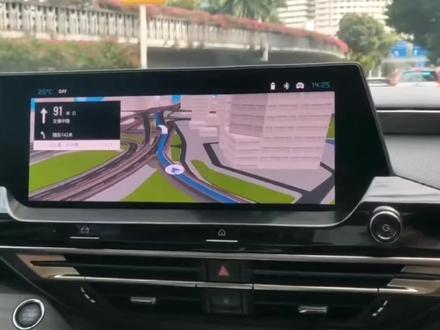 凡尔赛自带导航也有车道级导航,得劲! #凡尔赛c5x #导航 #高德 #车道级导航