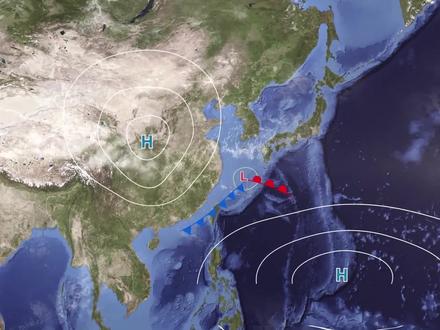 什么是锋面气旋 #地理 #温带气旋 #低气压 #知识科普