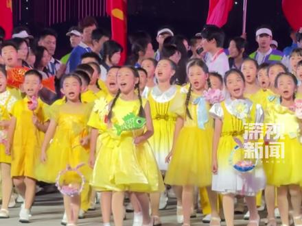 11月16日,#十五运会闭幕式 首次全流程联排,萌娃们能量满格!为呈现最棒表演,这些小身影付出了百分百努力! #十五运会