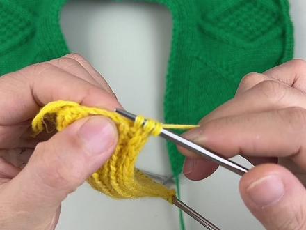 V领开衫教程1#手工编织零基础教学 #编织教程 #爱生活爱编织