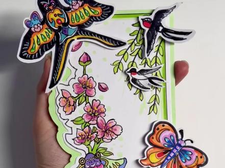 🍃“春日限定🌸 手工立体书签get!”
• “解锁新技能√ 做一个属于自己的春日限定书签。”
• “材料简单,快乐不减。快来跟我一起做手工吧!”
#书签 #手工diy #春天 #我的手工日常 #春日书签