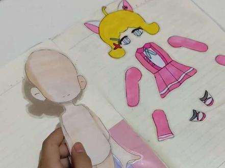 自制可动纸片人换装蛋仔派对桃乐丝衣服#换装公主日记 #创作者中心 #创作灵感 #蛋仔派对 #桃乐丝