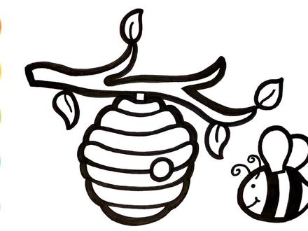 写意简笔画,你学会了吗 #我要上热门 #简笔画 #涂鸦 #蜂窝 #亲子