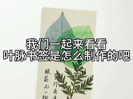 #湖南农业大学 快为你的好朋友DIY一款独一无二的叶脉书签吧!#叶脉书签 #手工diy @抖音小助手
