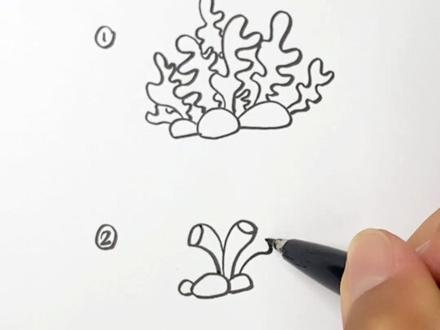 一次性学会不同珊瑚画法#跟着抖音学画画 #简笔画 #简笔画教程#亲子简笔画 #育儿简笔画