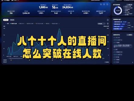 直播间在线人数怎么突破,纯纯干货#直播带货#直播破层级