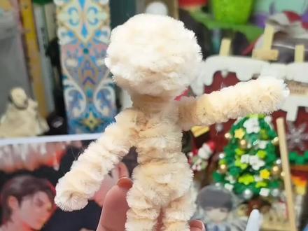 当我用扭扭棒做了一个人偶素体#扭扭棒 #素体