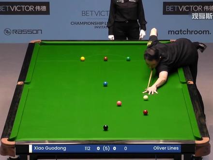 斯诺克神奇时刻,莱恩斯一晚助攻两杆147,成中国双星背景板 #斯诺克 #台球 #吴宜泽 #肖国栋