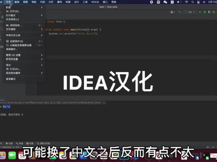 #教程 #汉化 #java程序员 IDEA汉化,其实一句话也能说明白,找到设置,安装汉化插件,重启搞定。
