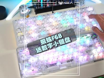同样是gasket结构,凭什么F68比F98价格贵,这个视频告诉你#狼蛛f68 #游戏外设 #客制化键盘