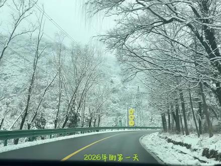 新年第一游~秦岭赏雪#2026年 #秦岭雪景美如画 #秦岭雾凇美景 #在雪地里撒欢