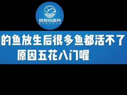 钓到的鱼放生后很多鱼都活不了,原因五花八门!#钓鱼技巧#钓鱼知识 #钓鱼教学 #新手钓鱼学院 #钓鱼教学