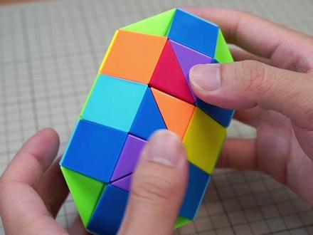 用48段百变魔尺做个蛋,学会了吗?#益智玩具 #魔尺