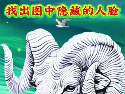 考考你的眼力,图中隐藏着人脸,问了五百多人没有一个人能找出来#创作者广告分成计划 #创作者计划 #眼力测试 #智力大挑战 #亲子互动