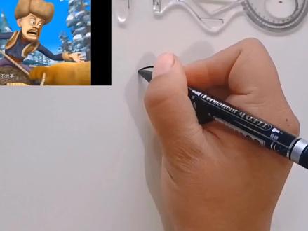 画伐木工光头强 #简笔画 #儿童简笔画