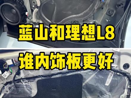 拆掉理想L8和魏牌蓝山门内饰板,谁用料更好?#魏牌蓝山 #理想L8 #新能源领航计划