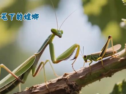 法布尔《昆虫记》中的螳螂#有趣的知识又增长了 #一般人不告诉他