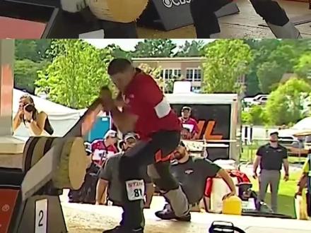 喜欢看这种非常规项目类比赛!全美伐木大赛,去年中国也有举办,是一项世界级赛事#是时候展现真正的技术了