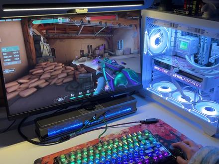 这个桌面音箱真的不错“七彩虹幻光电脑音响” #七彩虹 #七彩虹音箱#桌面音箱#好物测评#桌面氛围