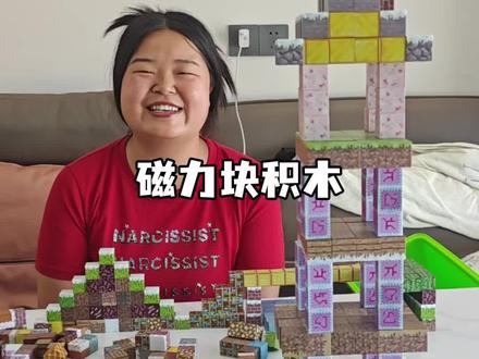 我的世界积木 其实拿捏小男孩的心思很简单,每一个磁力方块都跟我的世界一对应,可以用它来盖一栋房子、一小片树林,或者一座高山木头小屋!有了这些磁力方块,就能在现实世界里建造出 Minecraft里的各种建筑了。给孩子准备这样一份礼物,可比看电视、玩手机强多了。#我的世界磁力积木 #我的世界 #拼搭积木