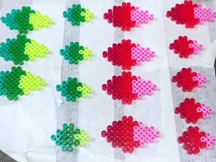 拼豆花详细教程来了 成品放最后了#拼豆 #拼豆花 #拼豆教程