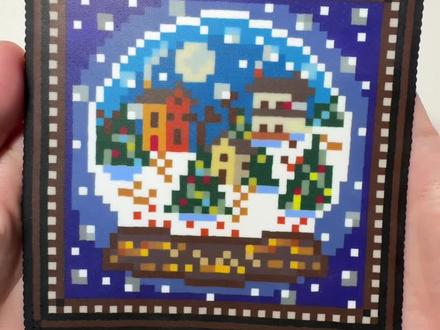 菱形?!编织感拼豆
蓝色的透明豆子是用的高透豆,想烫成非常完美的透明度有点难度,但是真的好好看。
#手工diy #拼豆新玩法 #拼豆杯垫 #拼豆创新