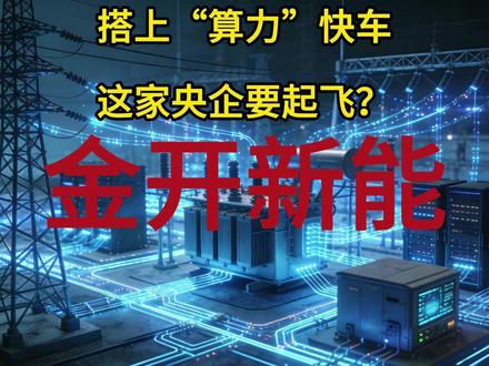 搭上“算力”快车,这家央企要起飞?金开新能,算电协同 #金开新能 #股票知识 #理财有风险投资要谨慎