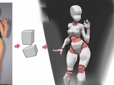 利用参考动态 去创作自己喜欢的体型🙂