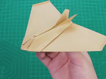 F117隐形战斗机,代号夜鹰,造型超帅,飞的超稳!#纸飞机